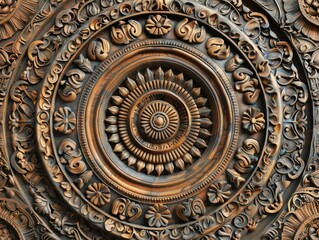 Fototapeta premium Decorative design on wall