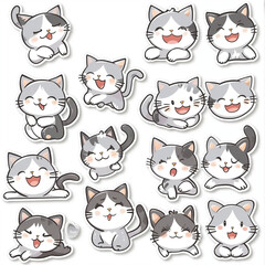 Obraz premium Adorable kittens showcasing their unique personalities.