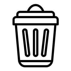 Trash Can vector icon style