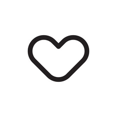 heart icon outline stroke vector eps