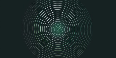 simple spiral line art background, graphic design with minimalistic dark green and grey color scheme Generative AI