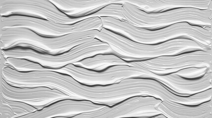 Abstract white textured waves background pattern
