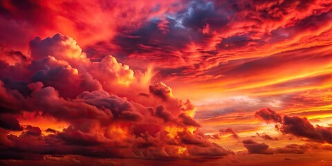 Beautiful red clouds at sunset, abstract background for design, red, clouds, sunset, background, design, abstract, colorful