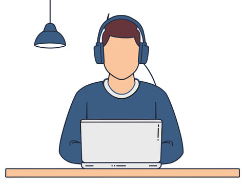 white background, A developer attending a tech meetup or networking event., very simple and isolate in the style of animated illustrations, white background,