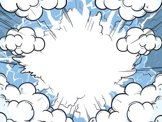 white background, An abstract background with comic book-style word balloons in various shapes and sizes., very simple and isolate in the style of animated illustrations, white background
