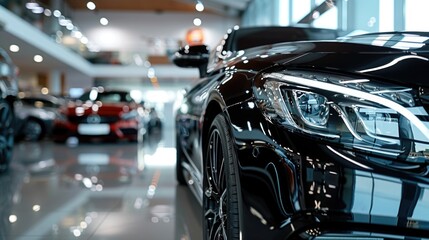Fototapeta premium Car in Showroom