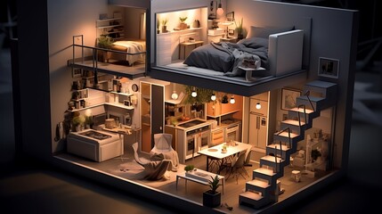 Depiction of an Innovative House Model