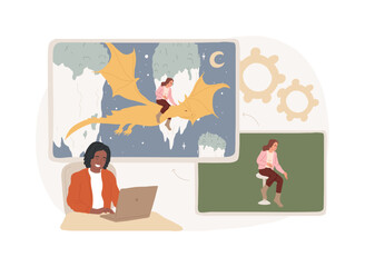 Special effects design isolated concept vector illustration.