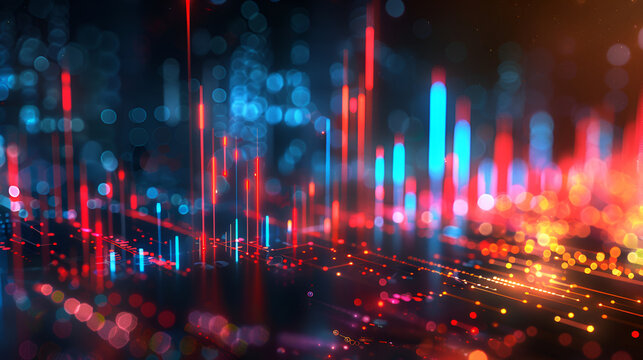 datos digitales consola con datos futuristas tecnologia avanzada economia financiera informacion digital y virtual