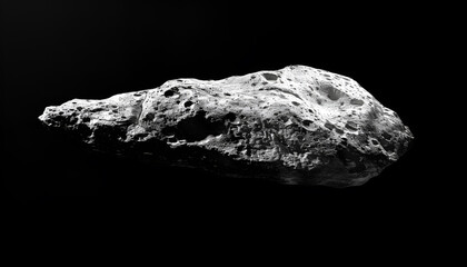 Naklejka premium massive asteroid is floating through space joining the ranks of potentially hazardous space rocks on International Asteroid Day