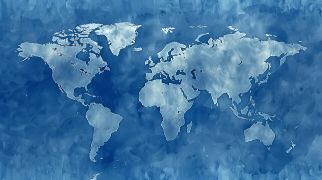 mapamundi del planeta tierra mapa mundial con los continentes dibujados en tono azul mar y oceano viajando por el mundo mapa geografico