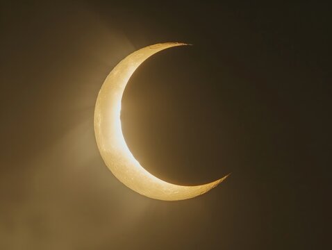 Partial Solar Eclipse with Moon