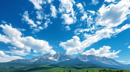 Stunning view of majestic mountains under a dramatic sky