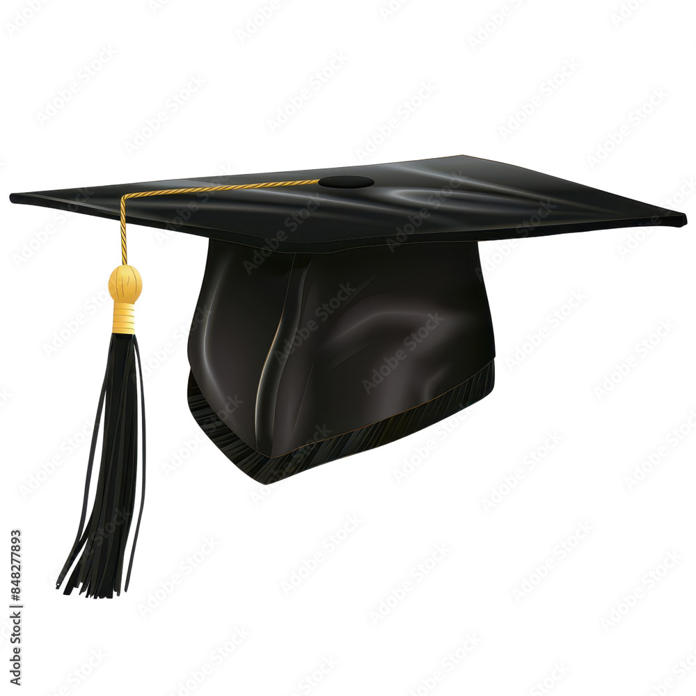 Wall mural Graduation Cap with Tassel.