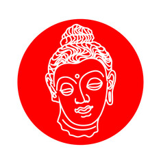 Gautam buddha face icon