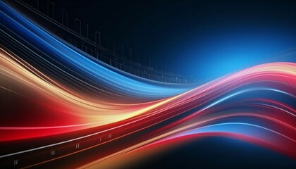 Future technology line background and light effect, cyberpunk style, AI