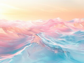 Fototapeta premium Mountain Range Sunset