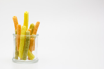 Barritas fritas con sabor a vegetales