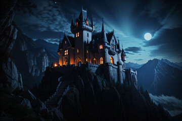haunted castle in the woods