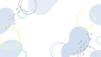 北欧風の模様の背景イラスト_16:9