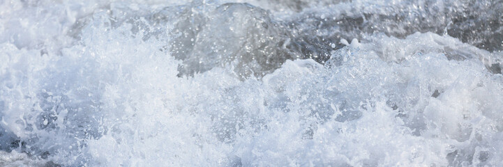 Crashing waves in Reunion Island