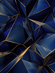 Blue and Gold Abstract Background
