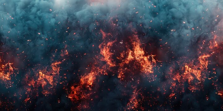 Fireworks display in night sky