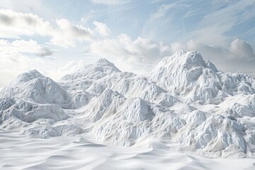 Obraz premium Snowy Mountain Landscape