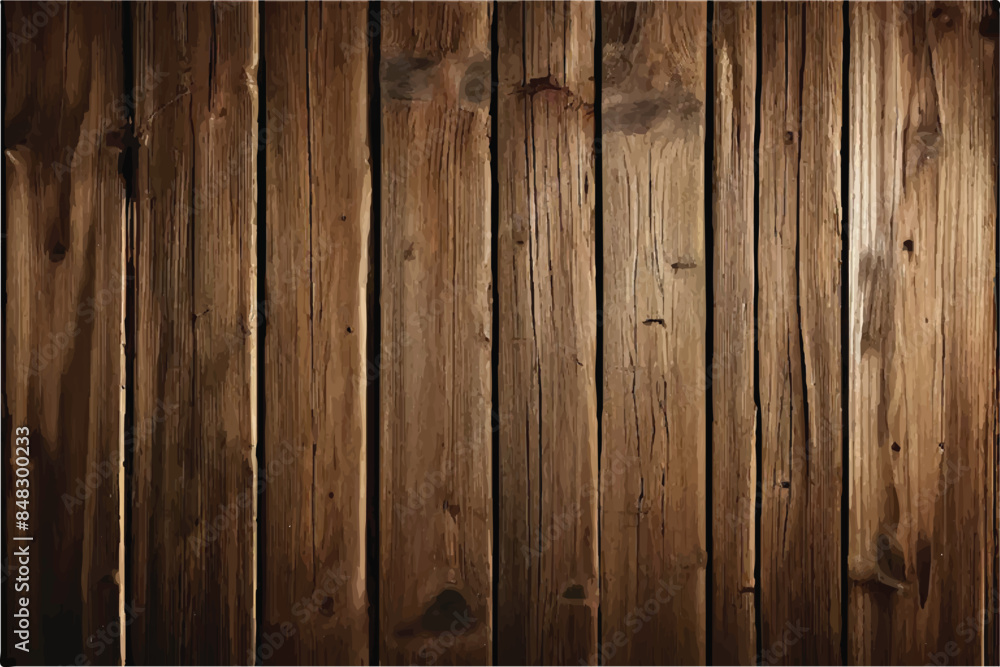 Wall mural Wood Texture. Wooden planks. Brown wood plank texture background. Wooden Background.  - Wall murals