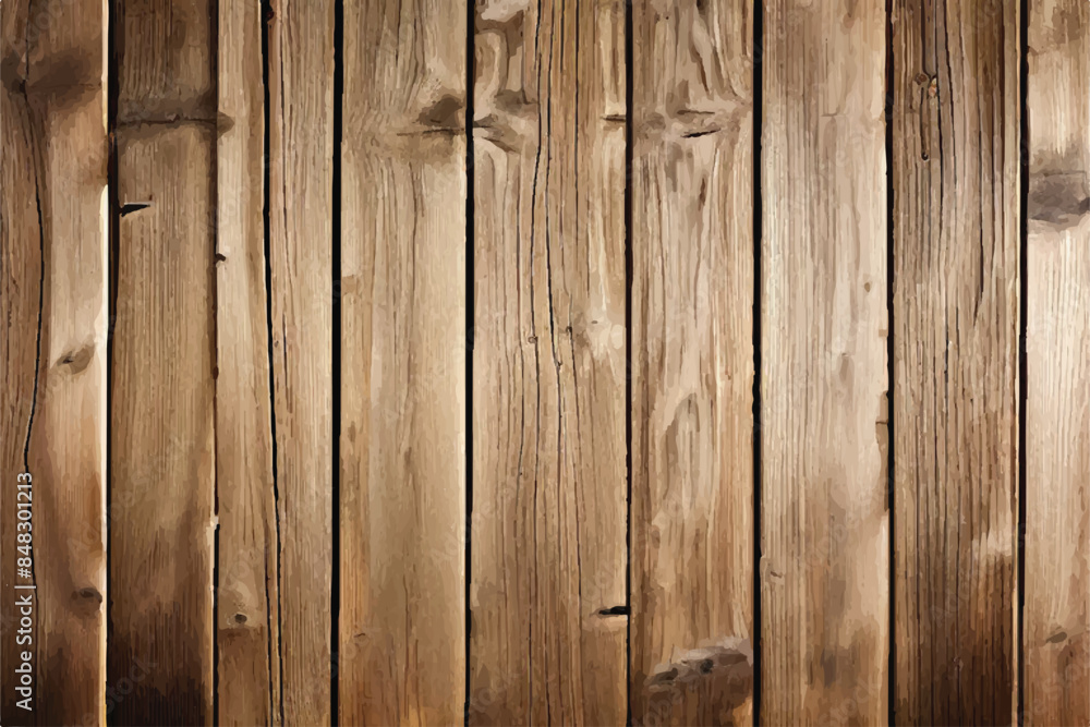 Sticker Wood Texture. Wooden planks. Brown wood plank texture background. Wooden Background.  - Stickers