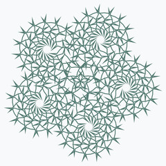 Pattern element on a white background. The vector image can be used as a fine art decoration.