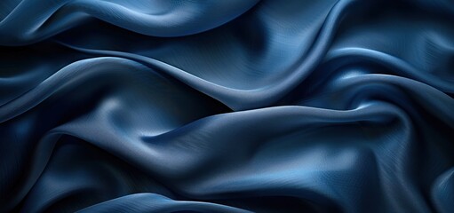 Obraz premium Abstract Blue Silk Fabric Texture