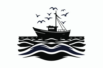 Boat vector illustration and perfect design