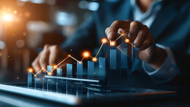 business growth chart that keep increasing