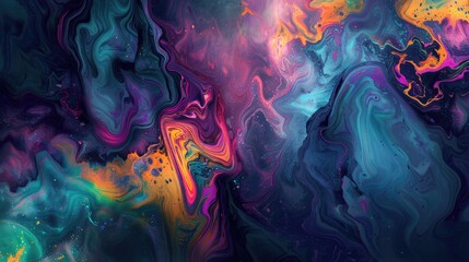 Obraz premium Colorful digital painting with abstract texture perfect for design projects