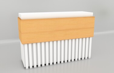 Welcome desk, mockup design. Can be used for fair.