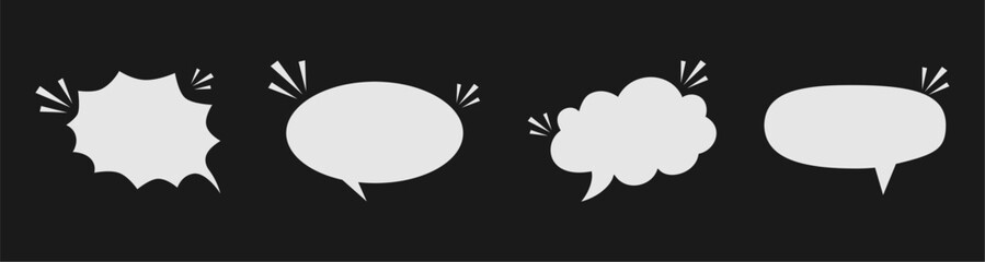 blank comic bubble speech