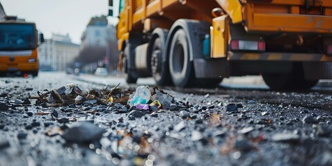 Municipal waste management services for garbage and recycling collection and sanitation. Concept Waste Collection, Recycling Management, Sanitation Services, Municipal Waste, Garbage Disposal