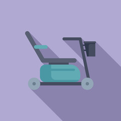 Modern electric wheelchair for disabled people transportation