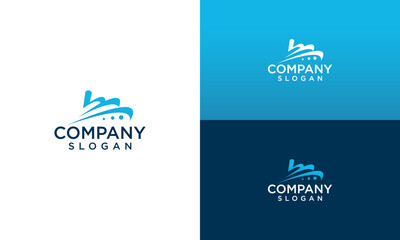 Boat Logo Design Vector Stock. Marine Ship Logo Design Template