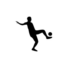 set of sepak takraw silhouette players with action