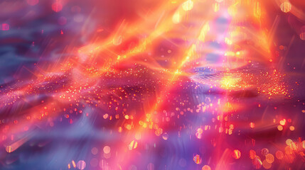 Fototapeta premium Abstract background with holographic rainbow flare reflection and geometric light reflection. Blurred rainbow light refraction texture overlay effect for photo