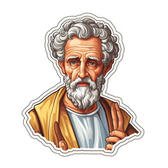 Image of Saint Peter for Stickers, T-shirt Print, Cap, Mug, Slippers, Mousepad, with Transparent Background PNG