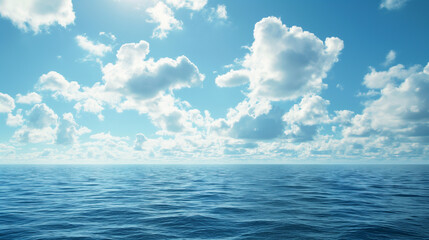 Obraz premium 海の風景 青空の下の波