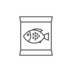 Fish food for fishing icon design, isolated on white background, vector illustration