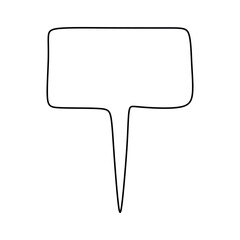 Gardening theme Line icon Vector. Outline Isolated illustration of Garden Tag for Writing on it. Outdoor Linear Pointer for Vegetables, Plants Tagging on ground. Information Sign for Botanical Garden