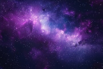 Purple and blue starry space