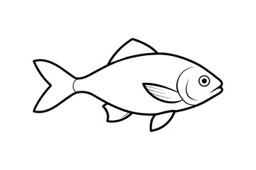 fish silhouette vector  illustration