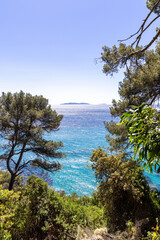 Archipelago off Hyeres in the Mediterranean