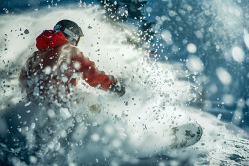 Freeride snowboarding